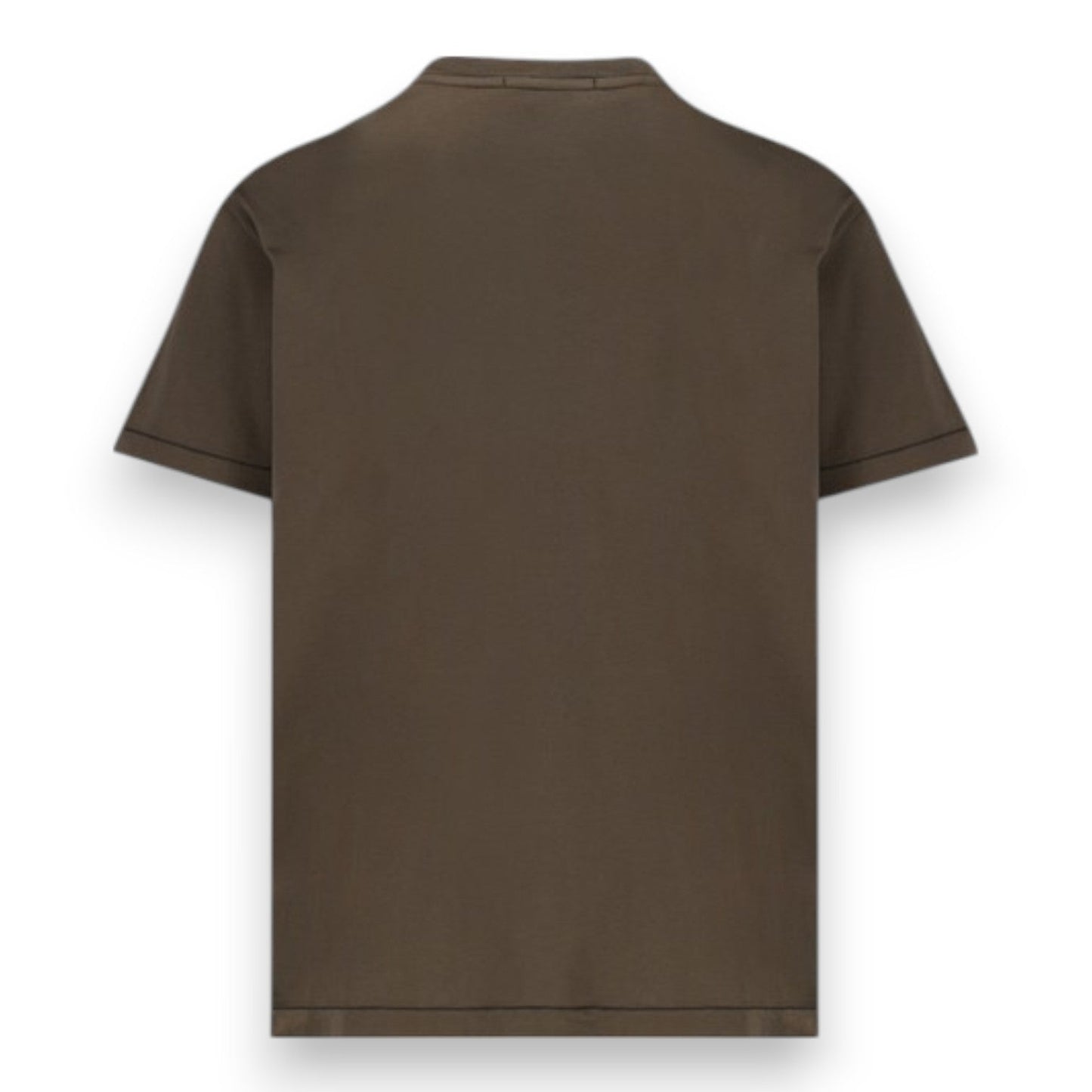 Stone Island, Slim - Fit Military Green T-Shirt with Compass Patch - True Labels